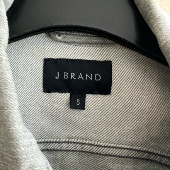 J brand leather denim jacket - Picture 3 of 4